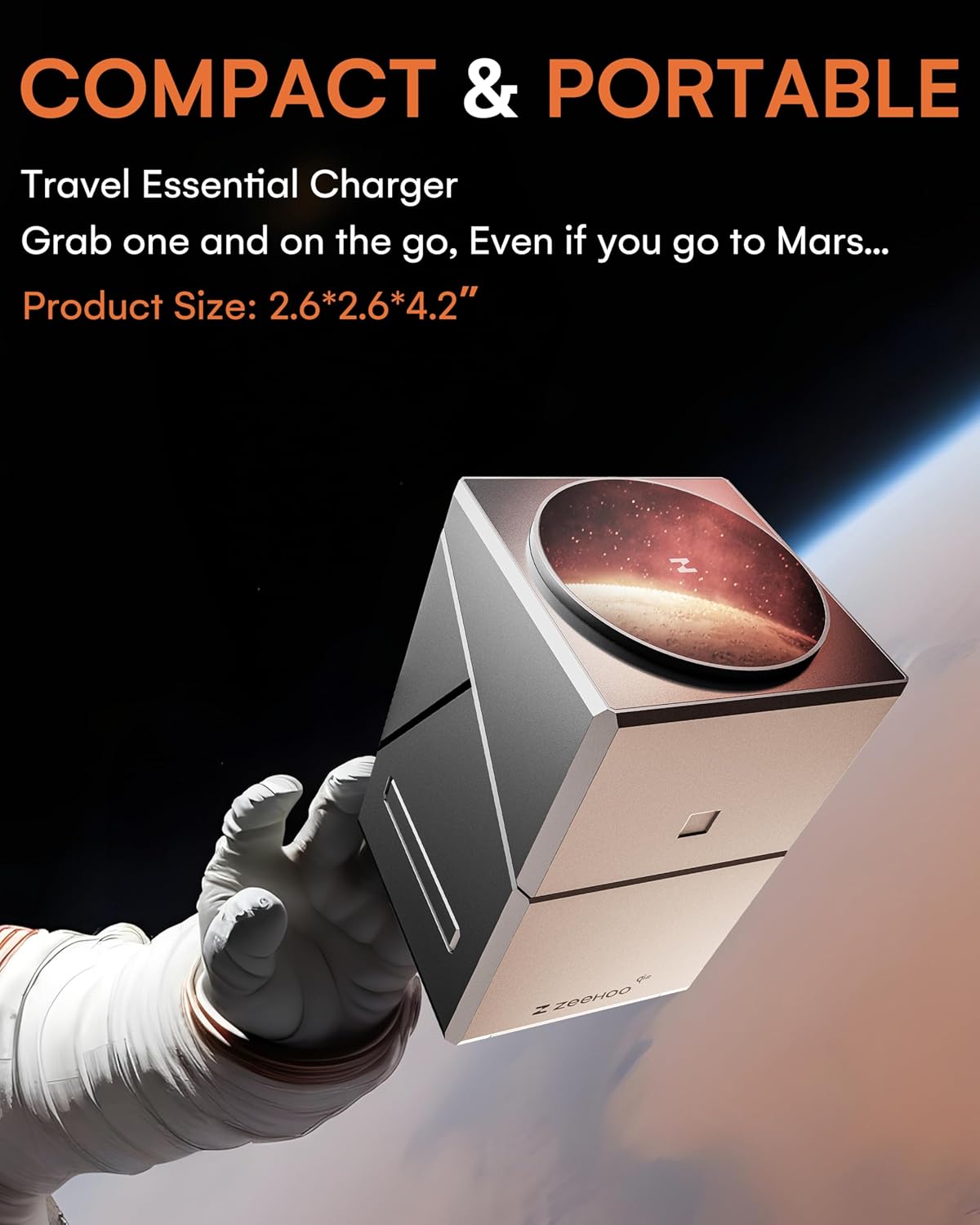 Magnetic portable charger for iPhone, Apple Watch and AirPods