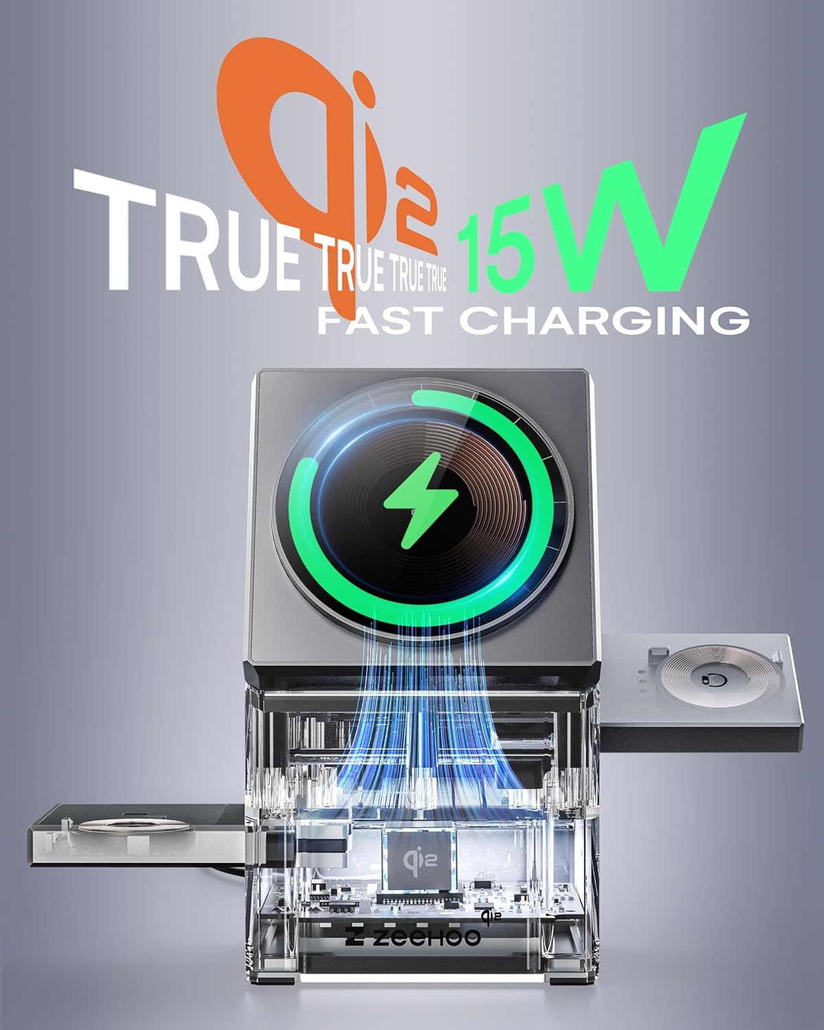 Magnetic portable charger for iPhone, Apple Watch and AirPods